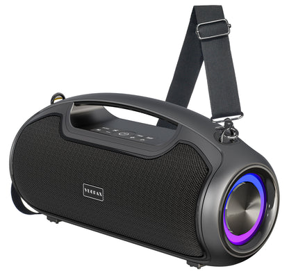 Portable Bluetooth Speaker 200W Peak Wireless, IP65 Waterproof Outdoor Speaker with Bass Boost, 24H Battery, TWS and USB/AUX/TF Input for Party